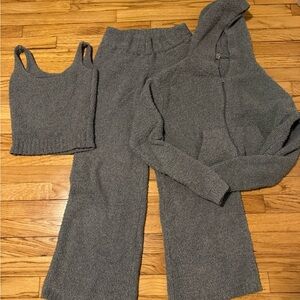 SKIMS Gray Cozy Lounge Set